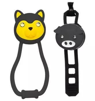 Комплект освещения KELLYS ANIMAL TEDDY+PIGGY, силиконовые фонарики, KLS Animal