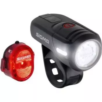 Комплект освещения велосипедный SIGMA SPORT AURA 45 USB / NUGGET II, с кабелем USB, 17460