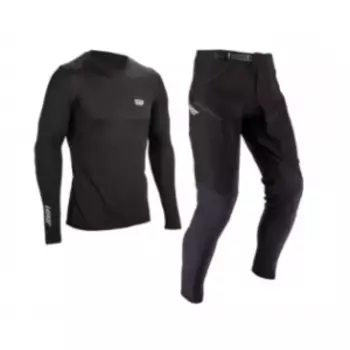 Комплект подростковый велоджерси/велоштаны Leatt Ride Kit MTB 1.0, Black, 2025, 5025108443