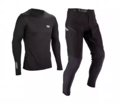 Комплект подростковый велоджерси/велоштаны Leatt Ride Kit MTB 1.0, Black, 2025, 5025108443 (Размер: S)