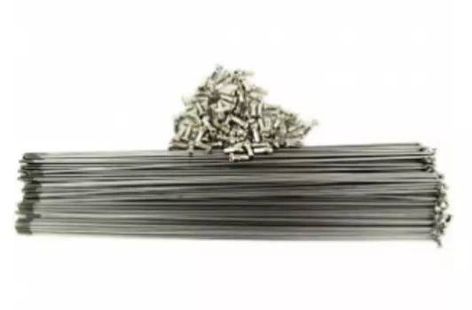 Комплект спиц велосипедных Vinca Sport, 14G, стальных с ниппелями, 287мм, серебристые (144шт.), SP 287
