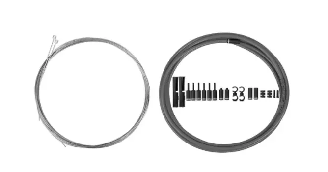 Комплект тросов переключения JAGWIRE Pro Shift Kit с рубашкой, заглушками, крючками, серый, PCK501