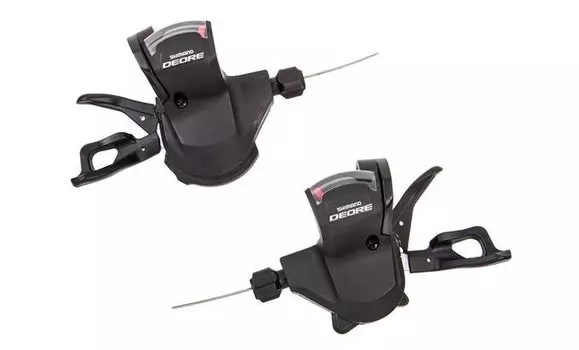 Шифтер велосипедный SHIMANO DEORE SL-M610, с тросами, левая 2/3ск, правая 10ск, KSLM610LB/610RA