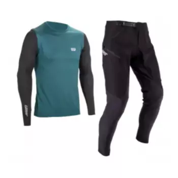 Комплект велоджерси/велоштаны Leatt Ride Kit MTB 1.0, Teal, 2025, 5025104902