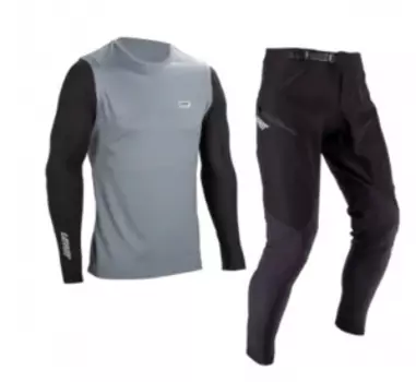 Комплект велоджерси/велоштаны Leatt Ride Kit MTB 1.0, Titanium, 2025, 5025104922 (Размер: XL)