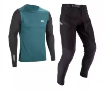 Комплект велоджерси/велоштаны Leatt Ride Kit MTB 1.0, Teal, 2025, 5025104902 (Размер: S)