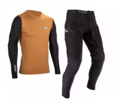 Комплект велоджерси/велоштаны Leatt Ride Kit MTB 1.0, Rust, 2025, 5025104942 (Размер: S)