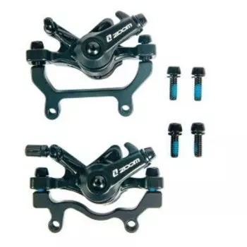 Комплект велосипедного тормоза ZOOM, дисковый механический, передний/задний, ротор 180мм, IS, DB-285-180