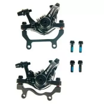 Комплект велосипедного тормоза ZOOM, дисковый механический, передний/задний, ротор 180мм, IS, DB-680-180