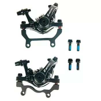 Комплект велосипедного тормоза ZOOM, дисковый механический, передний/задний, ротор 180мм, IS, DB-680-180