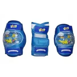 Комплект защиты детский Vinca Sport (наколенники, налокотники, наладонники), синий (Размер: M)