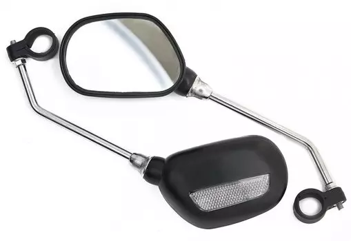 Комплект зеркал Vinca Sport с креплением на руль (пара), размеры зеркала 110х70мм, JY 102