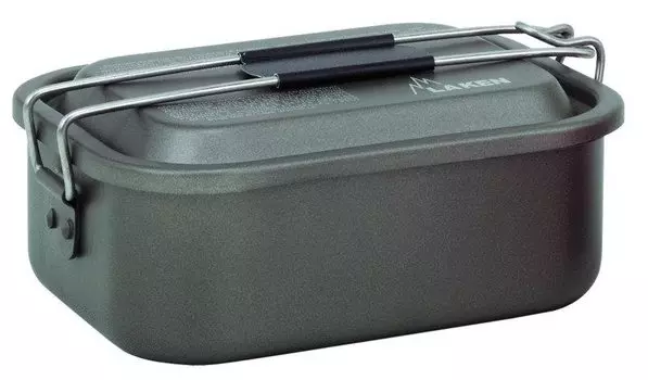 Контейнер 6904, крышка-миска 2шт, антипригарный, 1.2л, Laken