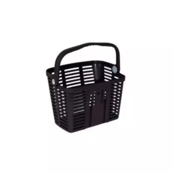 Велокорзина BELLELLI PLAZA, передняя, на руль, черная, 01PLZ000000