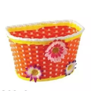 Велокорзина M-Wave, детская, на руль, оранжевая, 00-170435