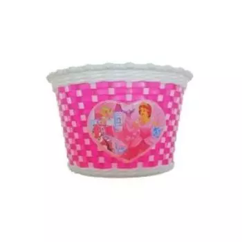 Корзина TRIX для детского велосипеда 20", крепление на руль, 270х200х170мм, пластиковая, плетёная, BS-TX-02x1-20-WHP