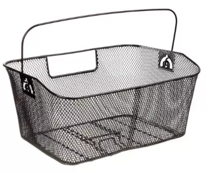 Корзина велосипедная STG WG042, задняя, на багажник, черная, Х98513