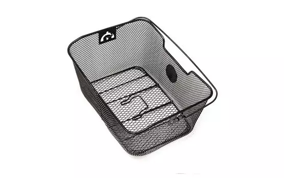 Корзина велосипедная TRIX, на багажник, быстросъемная, стальная, черная, BS-TX-1815-0-BK