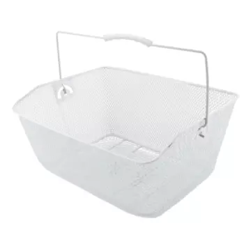 Корзинка с креплением на багажник и усы Vinca Sport, 400х300х150мм, белая, P 06 white