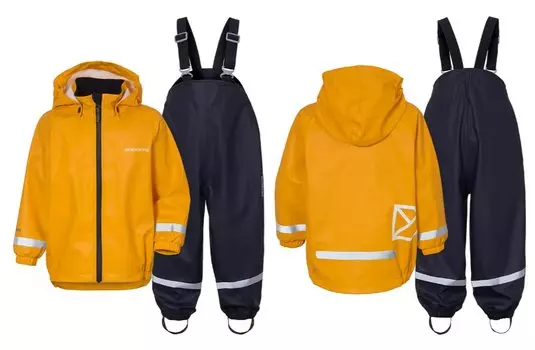 Костюм детский DIDRIKSONS CLOUDMAN KID'S RAINSUIT 394 желтый цитрус, 504230 (110 504230)