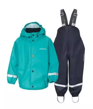 Костюм детский Didriksons SLASKEMAN KIDS SET 303, мятно-бирюзовый, 503957 (Размер: 80)