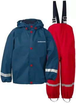 Костюм детский Didriksons SLASKEMAN KIDS SET, синий ураган, 502668 (Размер: 70)