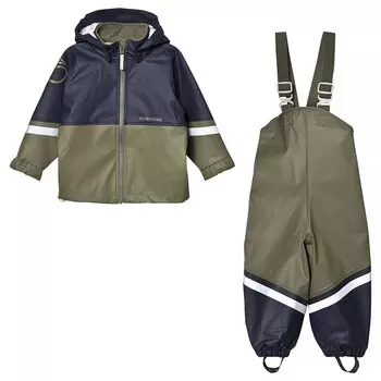 Костюм детский Didriksons SLASKEMAN KIDS SET, тёмно-оливковый, 502517