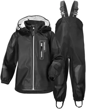 Костюм детский Didriksons SPRAY KIDS SET, чёрный, 501719