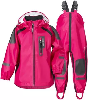Костюм детский Didriksons SPRAY KIDS SET, фуксия, 501719