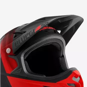 Козырек к шлему Bluegrass Visor Intox, Black/Red, OS, 2024, 5VISG0900NR