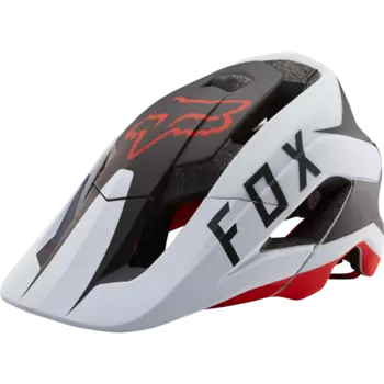 Козырек к шлему Fox Metah Flow Visor, бело-черно-красный, пластик, 20307-462-OS