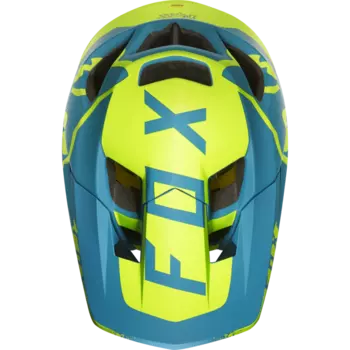 Козырек к шлему Fox Proframe Moth Visor Teal, сине-желтый, пластик, 20305-176-OS