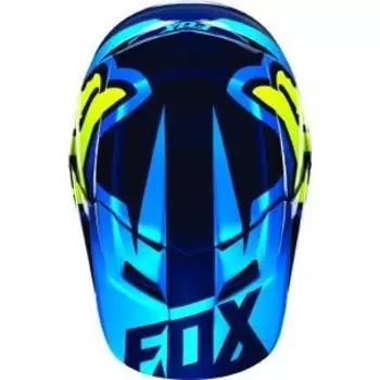 Козырек к велошлему Fox V1 Race Helmet Visor, Blue/Yellow