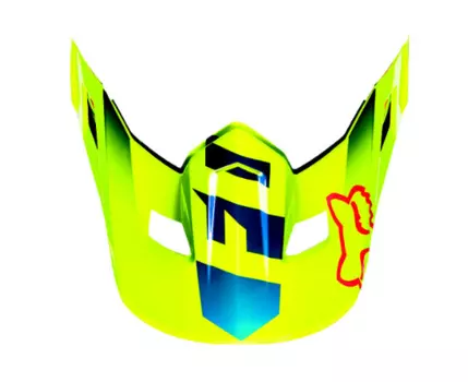 Козырек к велошлему Fox V2 Race Helmet Visor, Blue/Yellow, 15852-026-OS