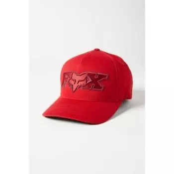 Бейсболка велосипедная Fox Ellipsoid Flexfit Hat, Red, 2021