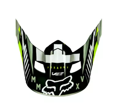 Козырек к велошлему Fox V2 Vicious Helmet Visor, Army, 15854-532-OS