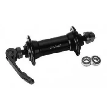 Втулка велосипедная Vinca Sport, передняя, 32 отверстия, на эксцентрике, GB-13F-QS black