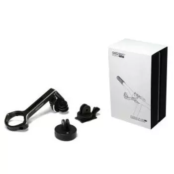 Крепление фонаря переднего GACIRON H10, алюминий, 1 хомут, совместим с Go-Pro,Garmin, черный, H10