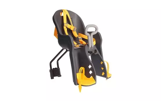 Кресло велосипедное TRIX, детское, переднее, на подсидельную трубу, пластик, черное, BC-TX-10-0-NA