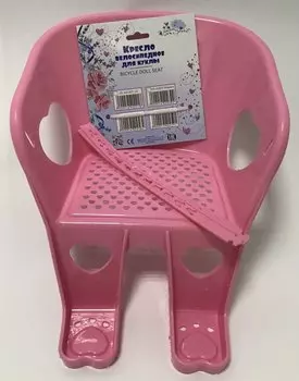 Кресло велосипедное Vinca Sport, для куклы, на руль, розовое, VS-KD 03 pink