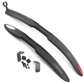 Крилья велосипедные Vinca Sport, комплект, 24"-28", пластик, черный, HN 21 OEM