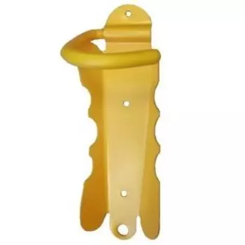 Крюк стальной Vinca sport для хранения велосипеда, крепление - за колесо, с подпятником, желтый, HUK 04 yellow