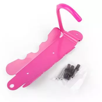 Крюк Vinca Sport стальной для хранения велосипеда, за колесо, крюк 120мм, розовый, РФ, HUK 03 pink