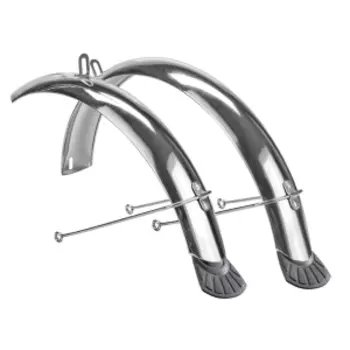 Крылья TRIX, 24", комплект, полноразмерные, хромированные, HD-9, FD-TX-S24B-0-SH