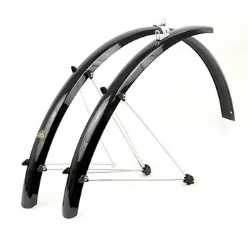 Крылья AUTHOR AXP-53, 28"х53 мм, с усами, черные, металлопластик, 8-16100512-УЦЕНКА