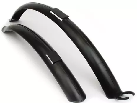 Крылья Author пластиковые AXP-03-28 28"х41мм, черные 8-16101601