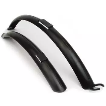 Крылья Author пластиковые AXP-03-28 28"х41мм, черные 8-16101601