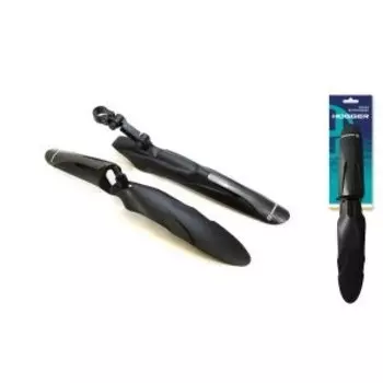 Крылья HOGGER, 24-29", комплект, в шток вилки, за подседельный штырь, пластик, карбон-черный, FN-HG-118-0-BKCARBON