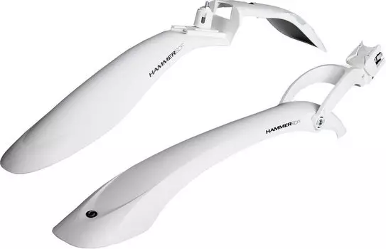 Крылья Simpla Hammer 2 SDE White speed strap, быстросъемные, для велосипедов 24”-28”, S15