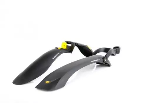 Крылья Simpla Hammer SDE, для велосипедов 24”-28'', комплект, черные, S10